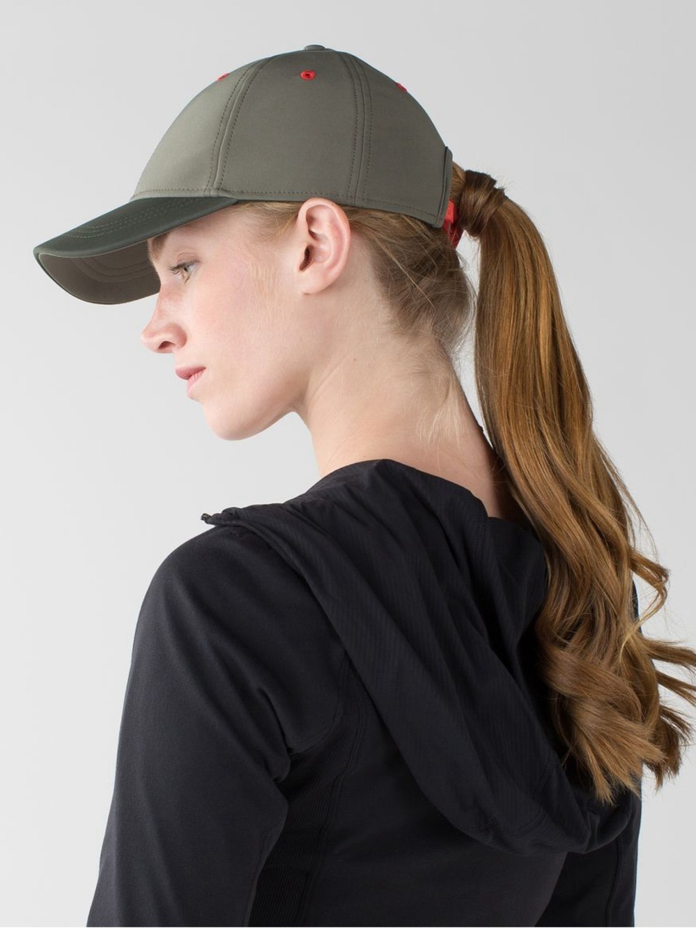 Lululemon Baller Hat II Olive Green Orange Adjustable Women’s Running Golf Cap